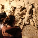 After a week of competing and creating, JCC Maccabi Games and ArtsFest participants toured Tel Aviv and Jerusalem for three days. The two participants pictured above learn about the Jewish Diaspora at Beth Hatefutsoth.